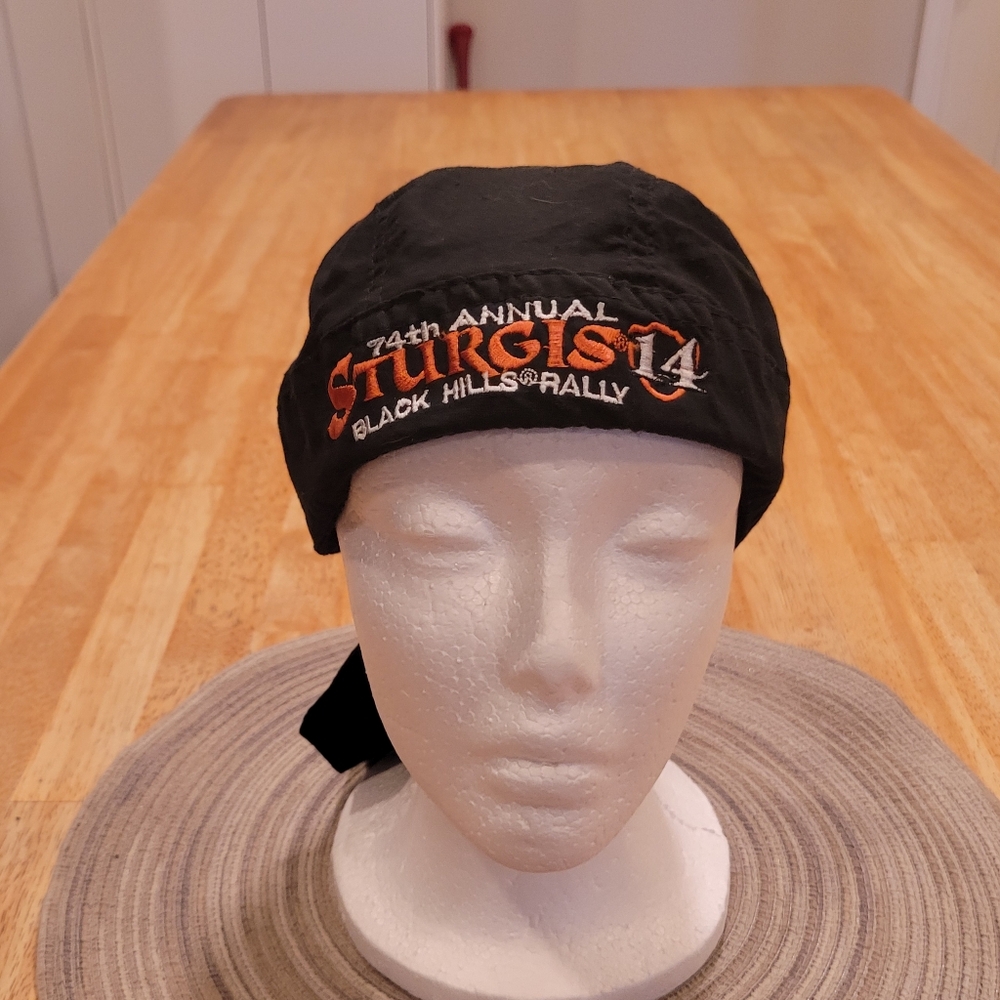 EUC~ Black Sturgis Rally Skullcap